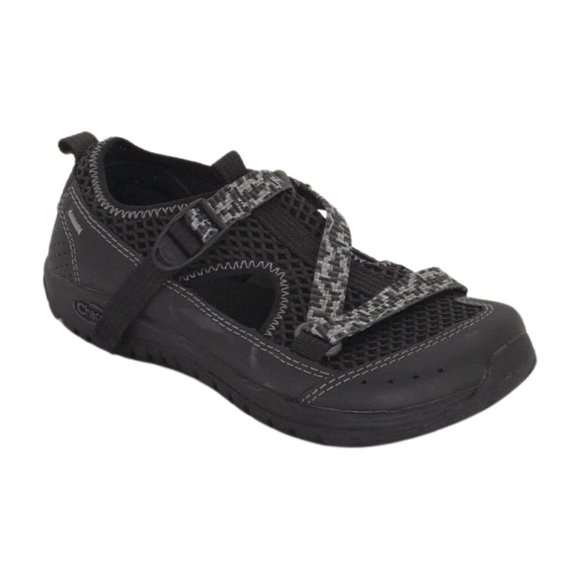 Chaco Unisex Odyssey Kids Sandal, Black, Size 1 Big Kid - Picture 1 of 7